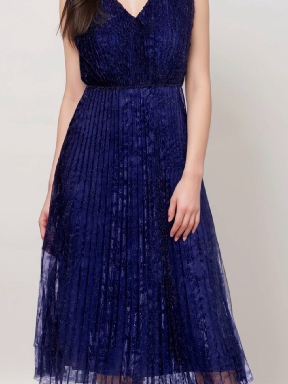 NWT Johnny Was Clario Pleated Midi Dress sz10